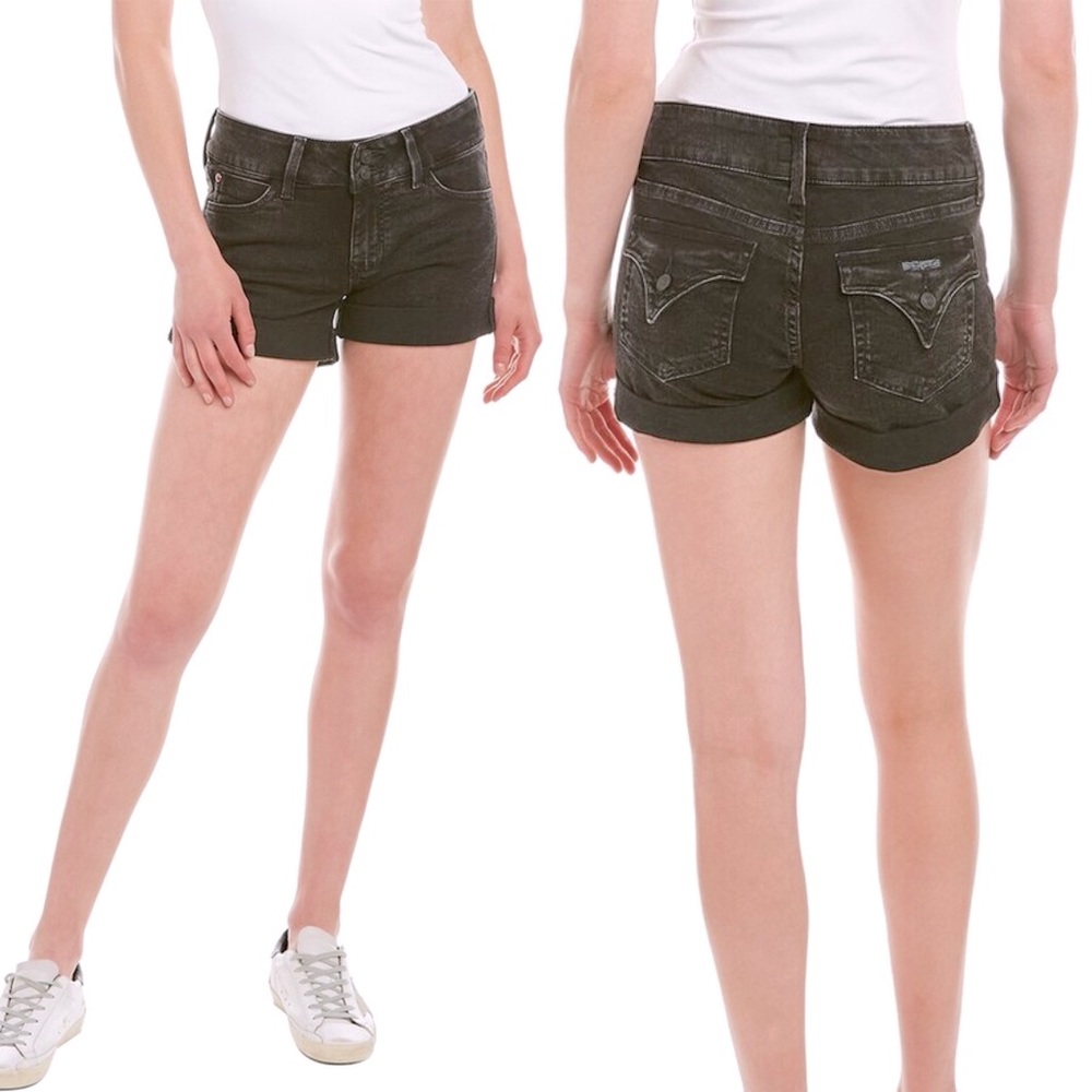Hudson Ruby Drama Club Jean Shorts Black Size 24 NEW
